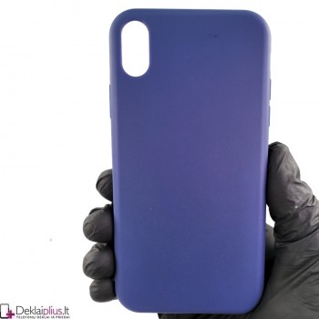 Silikoninis plonas dėklas  - mėlynas (Apple Iphone XR)